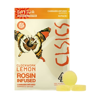 CLSICS Live Rosin Gummies Sativa Clockwork Lemon