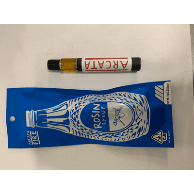 Arcata Fire T1 100% Live Rosin All-In-One Vape 1g Sativa Lemon Sour Diesel