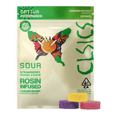CLSICS Live Rosin Gummies Sativa Sour 20-Piece