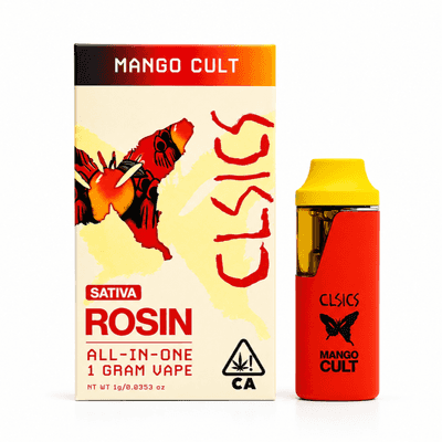 CLSICS Live Rosin All-In-One Cartridge 1g Sativa Mango Cult