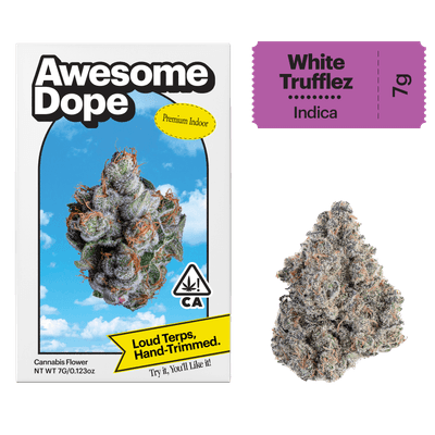Awesome Dope Indoor Flower 7g Indica White Trufflez
