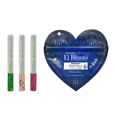 El Blunto Gold Jointo Variety Pk .6g Sativa Hybrid Midnight Reserve 1.8g 3pk