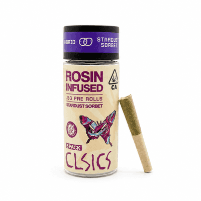 CLSICS Rosin Preroll 5pk .5g Hybrid Stardust Sorbet
