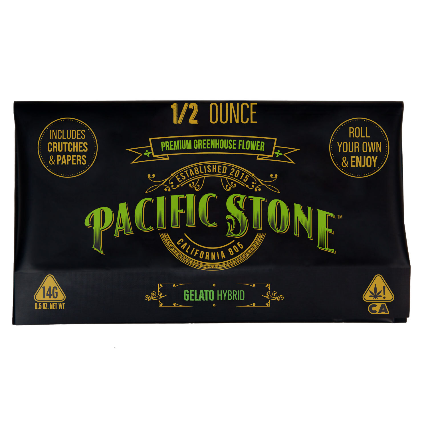 A photograph of Pacific Stone Roll Your Own Sugar Shake 14.0g Pouch Hybrid Gelato