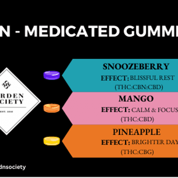 A photograph of Garden Society Mixed Non-Infused Gummies (1 case = 180 Non-Medicated Gummies)