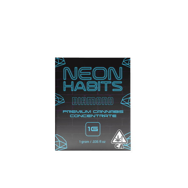 A photograph of Neon Habits Diamonds 1g Sativa Luminescent Lemonade