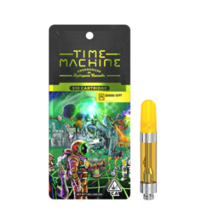 A photograph of Time Machine Cartridge 1g Banana Taffy