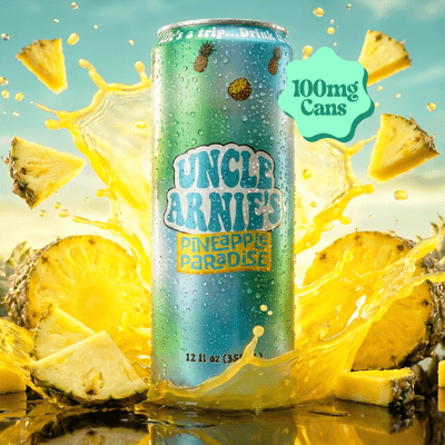 Uncle Arnie's Beverage 12oz Pineapple Paradise 100mg 12pk