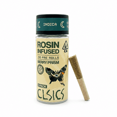 CLSICS Rosin Preroll 5pk .5g Indica Berry Prism
