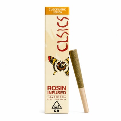 CLSICS Rosin Preroll 1.3g Sativa Clockwork Lemon