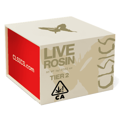 CLSICS Tier 2 Live Rosin 1g Indica Donny Burger