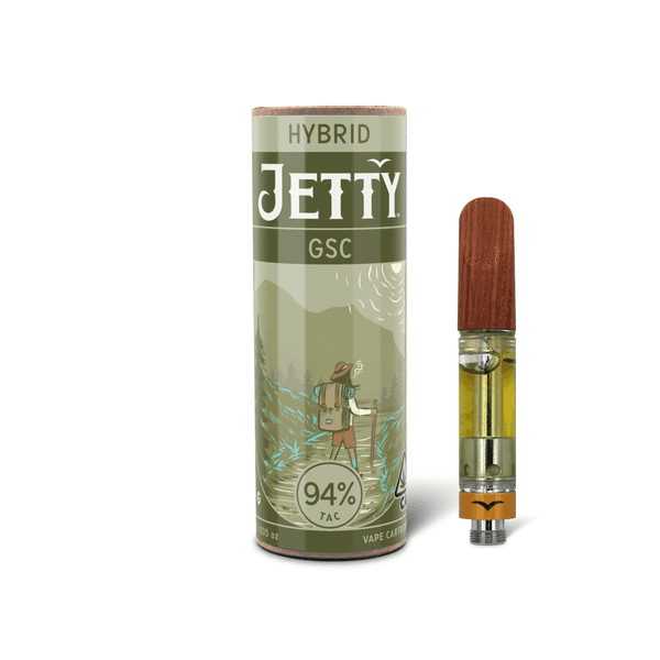 A photograph of Jetty Cartridge High THC 1g GSC