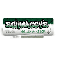 A photograph of Schwaggys Preroll 1.0g Hybrid Blend