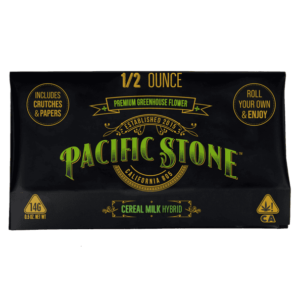 A photograph of Pacific Stone Roll Your Own Sugar Shake 14.0g Pouch Hybrid Cereal Milk