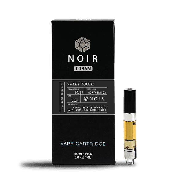 A photograph of Timeless Cartridge Noir 1g Hybrid Sweet Tooth