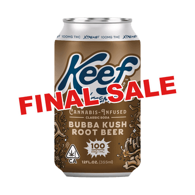 Keef 100mg Bubba Kush Root Beer Xtreme Classic Soda FINAL SALE DISCOUNT