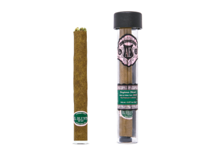 A photograph of El Blunto Rose Gold Hash Blunt 2g Sativa Daytona Diesel