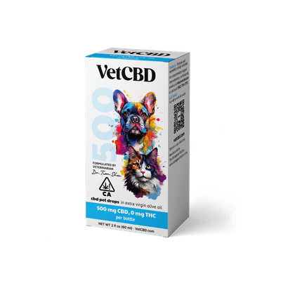 VetCBD Cannabis Tincture 500mg Unflavored 2oz
