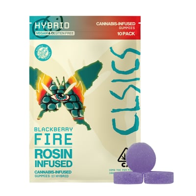 CLSICS Live Rosin Gummies Hybrid Blackberry Fire