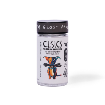 A photograph of CLSICS Hash Preroll 10pk Indica Ghost Vapor