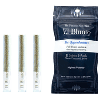 A photograph of El Blunto Diamond Jointo .6g Indica The Oppenheimer 3pk 1.8g