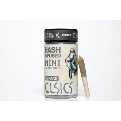CLSICS Hash Preroll 10pk Indica Ghost Vapor