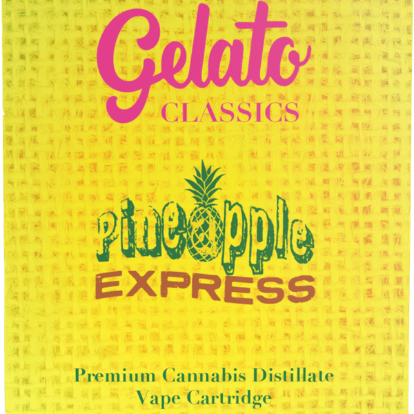 A photograph of Gelato Classics Cartridge 1g Hybrid Pineapple Express