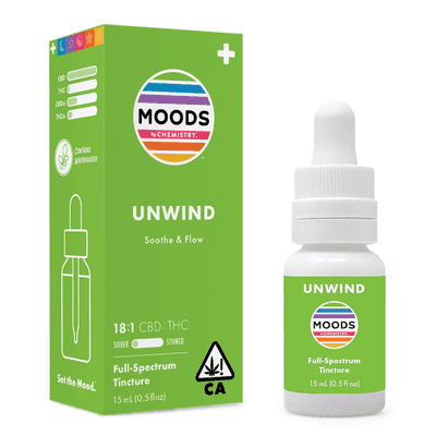 Chemistry Moods Tincture 0.5oz Green 18:1 Unwind