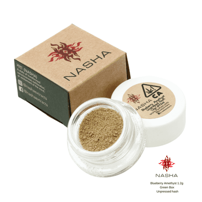Nasha Green Unpressed 1.2g Indica Blueberry Amethyst