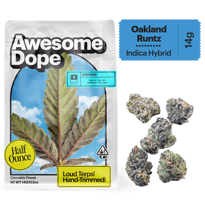 Awesome Dope Smalls Flower 14g Indica Hybrid Oakland Runtz