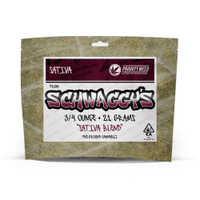 A photograph of Schwaggys Preground 21.0g Pouch Sativa Blend