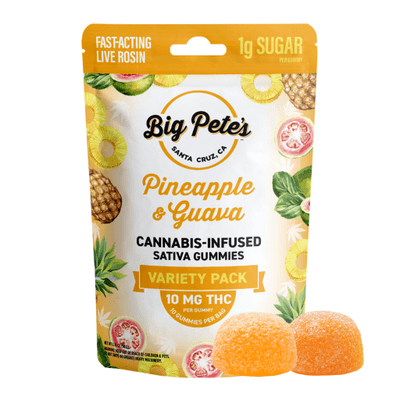 Big Pete's Gummies Rosin Fast-Acting Sativa Pineapple & Guava 100mg 10pk