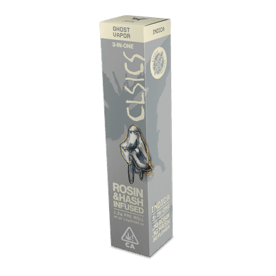 CLSICS Trifecta 1.2g Rosin Hash Preroll Indica Ghost Vapor