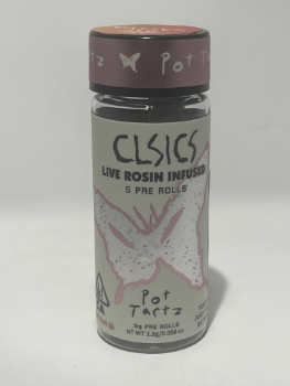 A photograph of CLSICS Rosin Preroll 5pk .5g Sativa Pot Tartz
