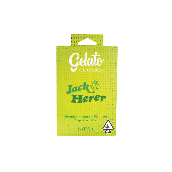 A photograph of Gelato Classics Cartridge 1g Sativa Jack Herer