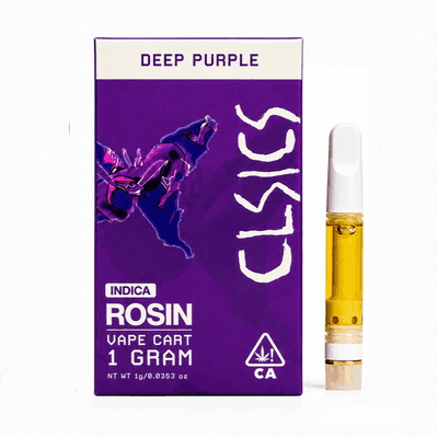 CLSICS Live Rosin Cartridge 1g Indica Deep Purple