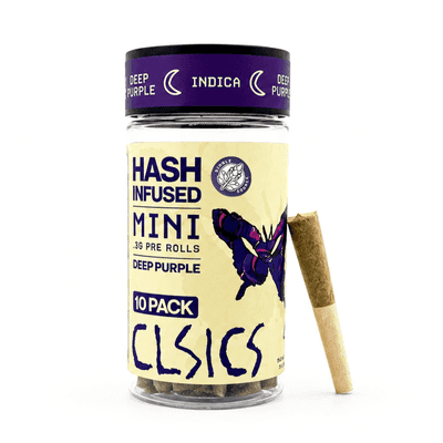CLSICS Hash Preroll 10pk Indica Deep Purple