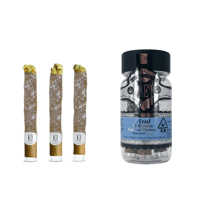 El Blunto Especial Platinum Diamond Bluntito .85g Indica Azul 3pk 2.55g