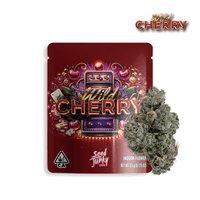 A photograph of Seed Junky Flower 3.5g Indica Wild Cherry