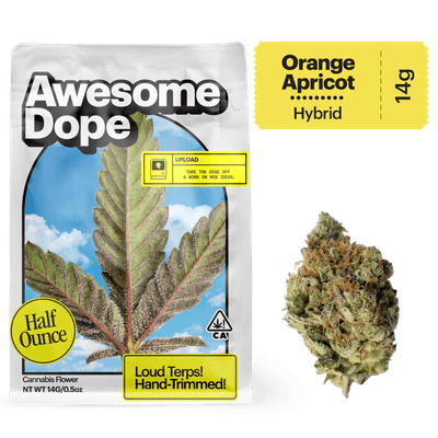Awesome Dope Flower 14g Hybrid Orange Apricot