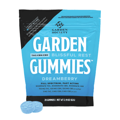 Garden Society Gummy Dreamberry 1:1:1 CBN:CBD 100mg 20pk