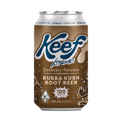 Keef 100mg Bubba Kush Root Beer Xtreme Classic Soda 12oz