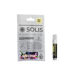 A photograph of Solis Cartridge 1g Hybrid Blueberry Muffin