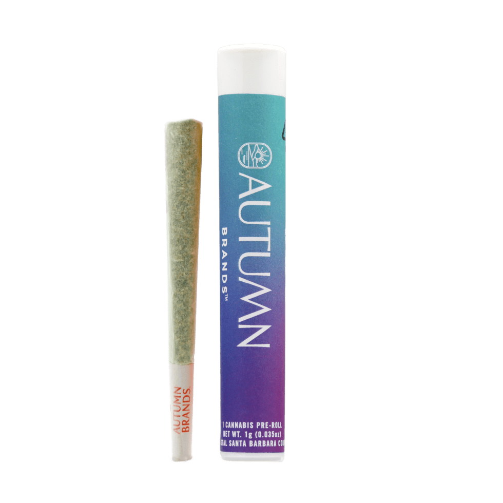 A photograph of Autumn Brands Preroll 1g Indica LA Pop Rockz