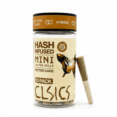 CLSICS Hash Preroll 10pk Hybrid Butter Cake