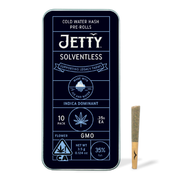 A photograph of Jetty Solventless Preroll GMO 10pk