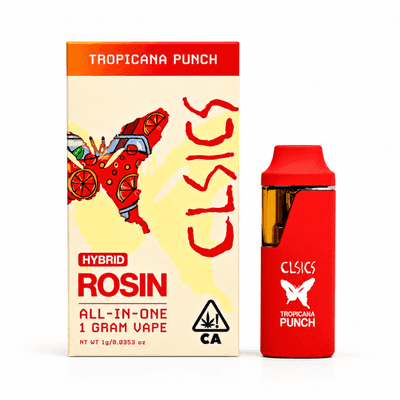 CLSICS Live Rosin All-In-One Cartridge 1g Hybrid Tropicana Punch