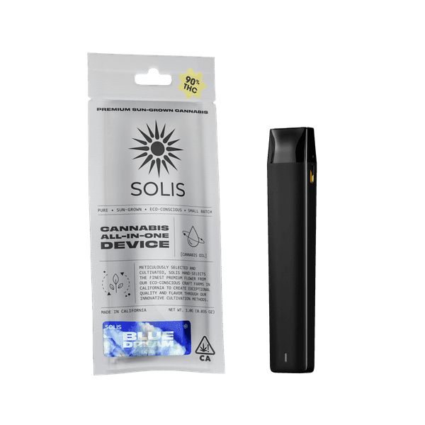 A photograph of Solis All-In-One Vape 1g Sativa Blue Dream