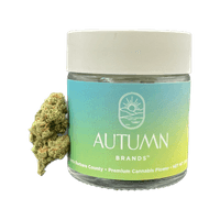 A photograph of Autumn Brands ERBA 3.5g Sativa Peach Dreams