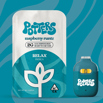 Potters Live Resin All-In-One 2g Raspberry Runtz (Med)